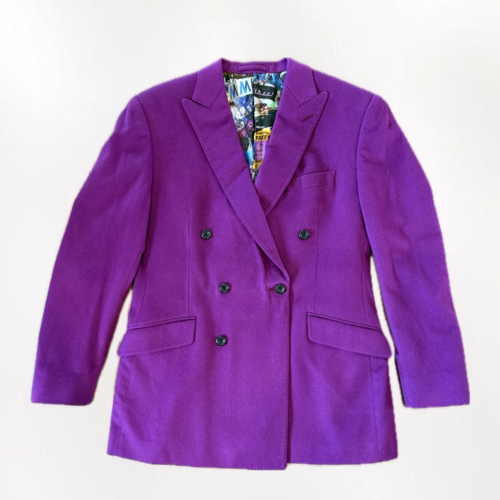 Dak Prescotts Custom Made Lombardo Blazer 
Purple- See Measurements